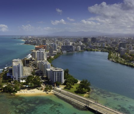 San Juan, Puerto Rico on a sunny day